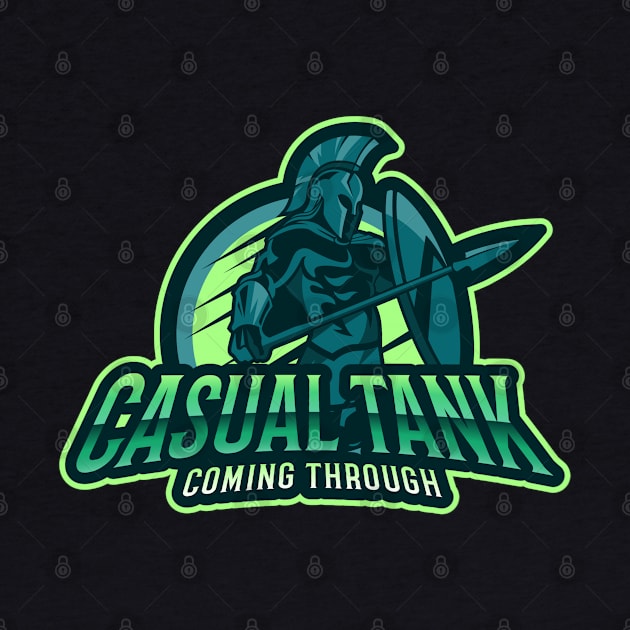 MMORPG Player Casual Tank Coming Through Spartan by NivousArts